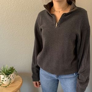 Half zip sweatshirt
